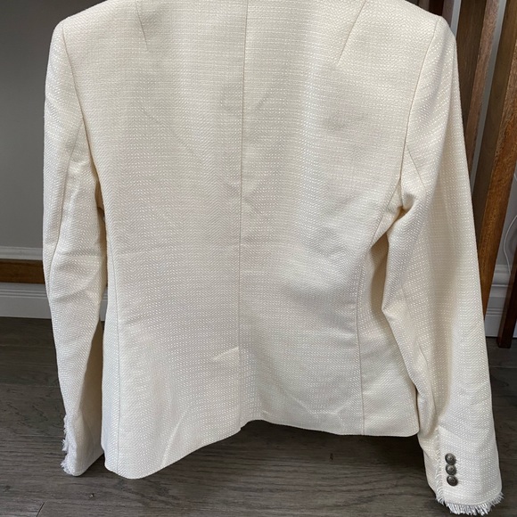 BR cream textured blazer jacket - new - Picture 2 of 6